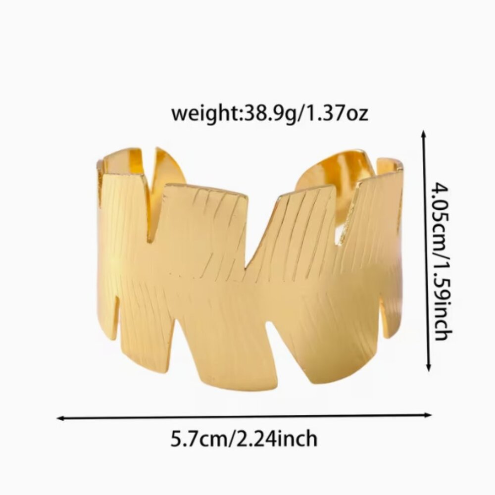 Stainless Steel Bangle Waterproof & Fade-Resistant w/Plating Hypoallergenic - Picture 3 of 7